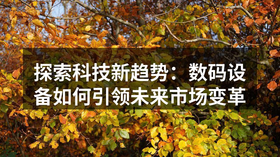 探索科技新趋势：数码设备如何引领未来市场变革